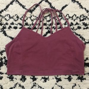 American Eagle large strappy bralette burgundy